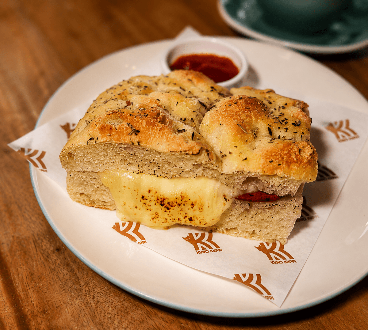 Focaccia Mozzarella Pepperoni