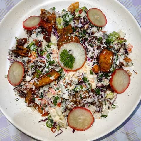 Golden Crispy Potato Salad