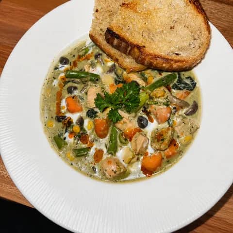 Thai Green Curry & Sourdough