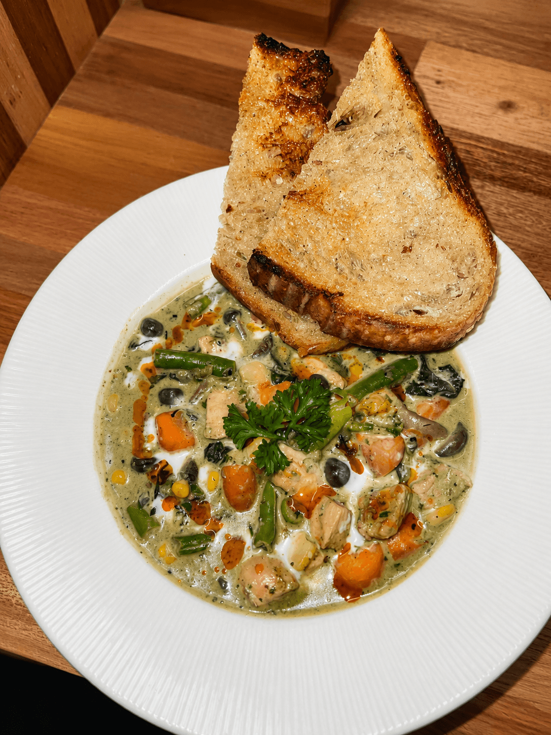 Thai Green Curry & Sourdough