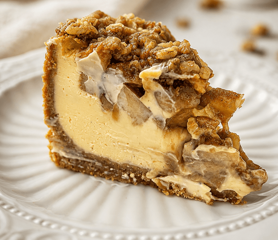 Apple Crumble Cheesecake