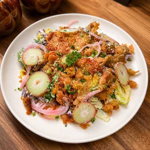 Salad Golden Crispy Potato